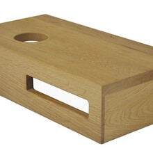 Wiesbaden Toilet Fontein Planchet Eiken 40x21x10 cm Massief hout