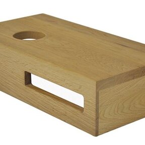 Wiesbaden Toilet Fontein Planchet Eiken 40x21x10 cm Massief hout