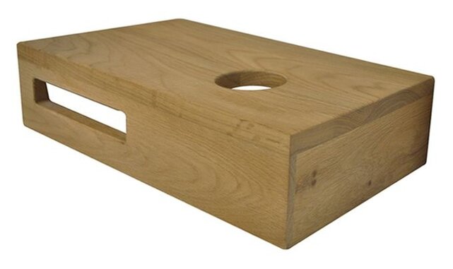 Toilet Fontein Planchet Eiken 40x21x10 cm Massief hout