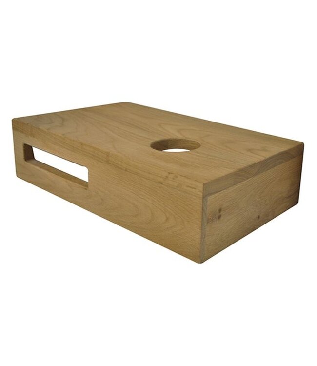 Wiesbaden Toilet Fontein Planchet Eiken 40x21x10 cm Massief hout