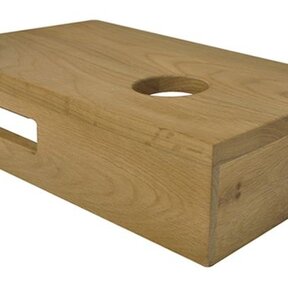 Wiesbaden Toilet Fontein Planchet Eiken Rechts 40x21x10 cm Massief hout