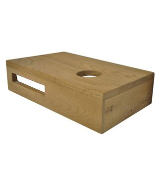 Wiesbaden Wiesbaden Toilet Fontein Planchet Eiken Rechts 40x21x10 cm Massief hout