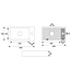 Toilet Fontein Marmerlook Wit Mini-Rhea Links fontein 36x18x9cm Carrara