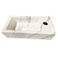 Wiesbaden Toilet Fontein Marmerlook Wit Mini-Rhea Rechts fontein 36x18x9cm Carrara