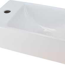 Wiesbaden Rhea xxs Toilet fontein mini Wit Links 30x18x11 cm keramiek
