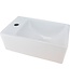 Wiesbaden Rhea xxs Toilet fontein mini Wit Rechts 30x18x11 cm keramiek