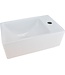 Wiesbaden Rhea xxs Toilet fontein mini Wit Rechts 30x18x11 cm keramiek