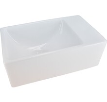 Rhea xxs Toilet fontein mini Wit Zonder kraangat 30x18x11 cm keramiek