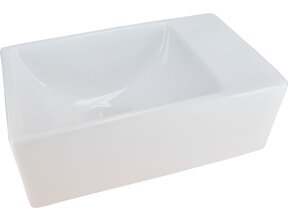 Wiesbaden Rhea xxs Toilet fontein mini Wit Zonder kraangat 30x18x11 cm keramiek