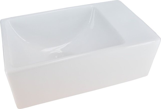Rhea xxs Toilet fontein mini Wit Zonder kraangat 30x18x11 cm keramiek