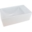 Wiesbaden Rhea xxs Toilet fontein mini Wit Zonder kraangat 30x18x11 cm keramiek