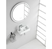 Rhea Mini Toilet fontein Wit Links 36x18x9 cm keramiek