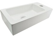 Rhea Mini Toilet fontein Wit rechts 36x18x9 cm keramiek Rhea Mini Toilet fontein Wit rechts 36x18x9 cm keramiek