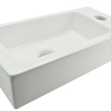 Wiesbaden Rhea Mini Toilet fontein Wit rechts 36x18x9 cm keramiek