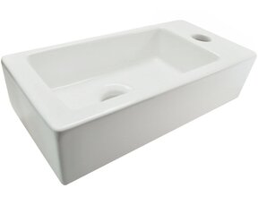 Wiesbaden Rhea Mini Toilet fontein Wit rechts 36x18x9 cm keramiek
