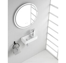 Rhea Mini Toilet fontein Wit rechts 36x18x9 cm keramiek