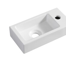 Wiesbaden Rhea Mini Toilet fontein Mat Wit rechts 36x18x9 cm keramiek