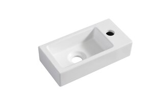 Wiesbaden Rhea Mini Toilet fontein Mat Wit rechts 36x18x9 cm keramiek