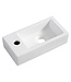 Rhea Mini Toilet fontein Mat Wit rechts 36x18x9 cm keramiek