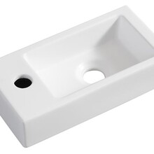 Wiesbaden Rhea Mini Toilet fontein Mat Wit Links 36x18x9 cm keramiek
