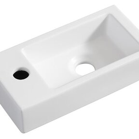 Wiesbaden Rhea Mini Toilet fontein Mat Wit Links 36x18x9 cm keramiek