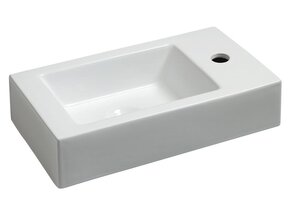 Wiesbaden Rhea Toilet fontein Wit Rechts 45x26x12 cm keramiek