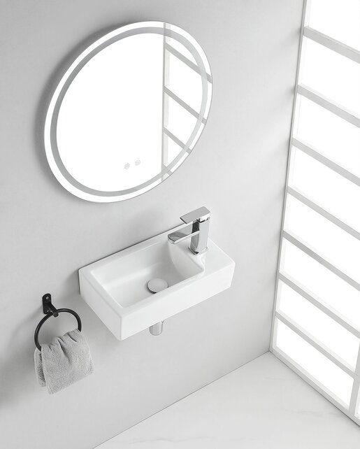 Rhea Toilet fontein Wit Rechts 45x26x12 cm keramiek Rhea Toilet fontein Wit Rechts 45x26x12 cm keramiek