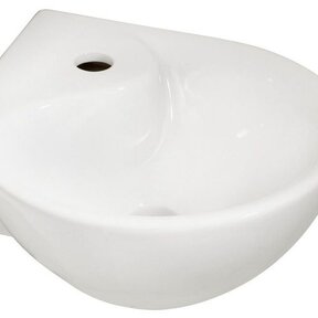 Wiesbaden Porta hoekfontein Wit 35x35 cm keramiek