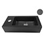 Wiesbaden Rhea Mini Toilet Fontein links Mat Zwart 36x18x9 cm quartz