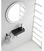 Rhea Mini Toilet Fontein Links Mat Zwart 36x18x9 cm keramiek
