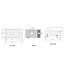 Rhea Mini Toilet Fontein Links Mat Zwart 36x18x9 cm keramiek