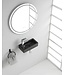 Rhea Mini Toilet Fontein Links Mat Zwart 36x18x9 cm keramiek