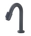 Fonteinset Toilet Rechts Zwart Quartz - Mini-Rhea 36x18x9 cm