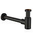 Fonteinset Toilet Links Zwart Quartz - Mini-Rhea 36x18x9 cm