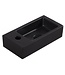 Fonteinset Toilet Links Zwart Quartz - Mini-Rhea 36x18x9 cm