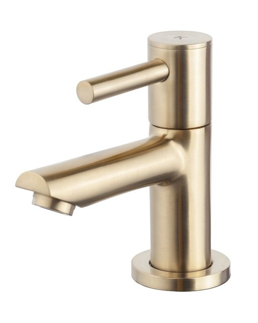 Fonteinset Toilet Links Zwart Quartz met Mat Goud - 36x18x9 cm - Mini-Rhea