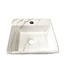 Fonteinset Toilet Leto Carrara met Mat Goud - 33x29x11 cm - Marmerlook