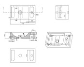 Fonteinset Toilet Hardsteen Links 40x22x10 cm Chroom Fonteinset Toilet Hardsteen Links 40x22x10 cm Chroom