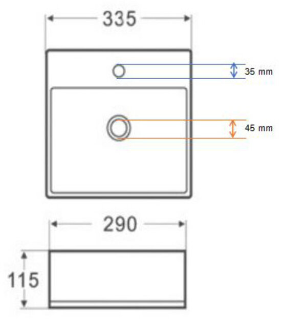 Fonteinset Toilet Leto fontein + Amador toiletkraan chroom 33x29x11cm