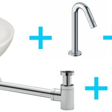 Wiesbaden Fonteinset Toilet Porta fontein + Metro kraan Chroom