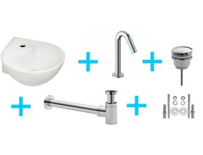 Wiesbaden Fonteinset Toilet Porta fontein + Metro kraan Chroom