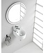 Wiesbaden Toilet fontein Erato Wit Rond met kraangat 34x27x12 cm
