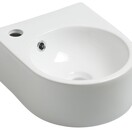 Toilet fontein Erato Wit Rond met kraangat 34x27x12 cm