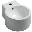 Wiesbaden Toilet fontein Kronos Wit Rond met kraangat 32x27x16 cm