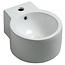 Wiesbaden Wiesbaden Toilet fontein Kronos Wit Rond met kraangat 32x27x16 cm