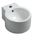 Wiesbaden Toilet fontein Kronos Wit Rond met kraangat 32x27x16 cm