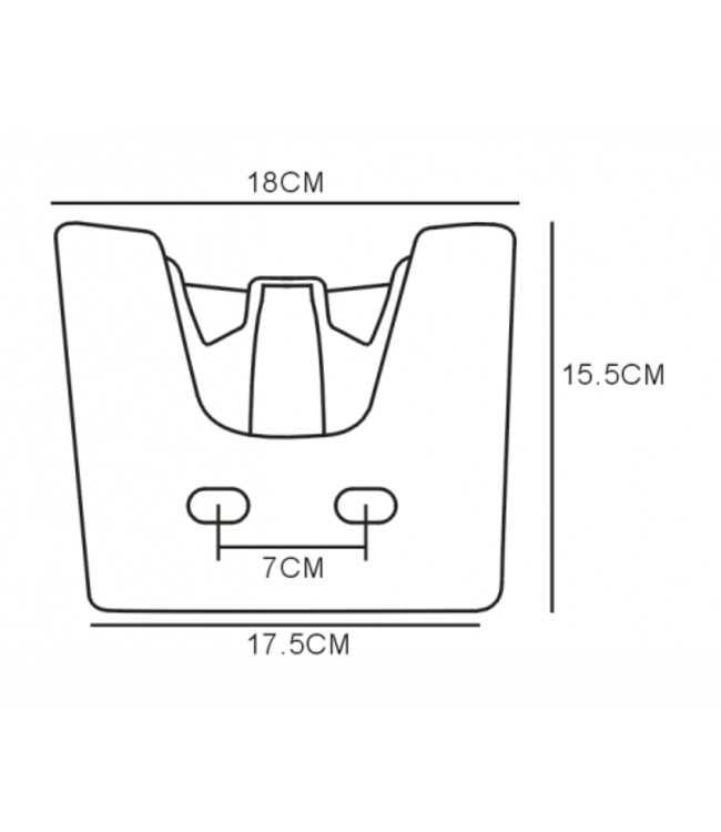 Wiesbaden Wiesbaden Toilet fontein Kronos Wit Rond met kraangat 32x27x16 cm
