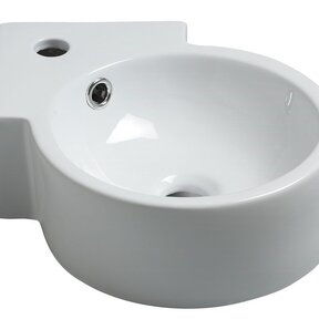 Wiesbaden Toilet fontein Atlas hoekfontein Wit 44x27x12 cm