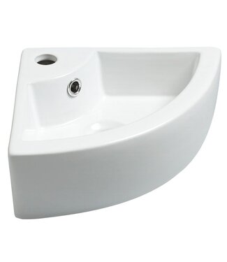 Wiesbaden Wiesbaden Toilet fontein Pallas hoekfontein Wit 44x32x13 cm keramiek