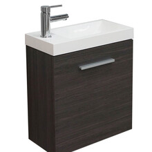 Wiesbaden Wc kastje + wastafel Emma houtnerf grijs 50x25x50 cm